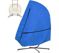 Double Egg Chair Cover, 600D Heavy Duty Waterproof Hanging Egg Chair with Waterproof Zipper, UV-Anti & Windproof for B&M & Aldi Swing Chair -- 232x203cm
