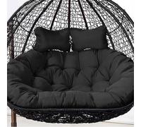 Double Egg Chair Cushion, Hammock Swing Chair Cushion, Luxury Outdoor Patio Loveseat Hanging Swing Egg Chairs Washable Swing Chair Cushion(D)