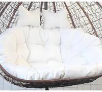 Double Egg Chair Cushion Replacement - 59 x 43in Thick Padded Hanging Basket Cushion for 2-Person Swing Chair Outdoor/Indoor Use (Cushion Only)
