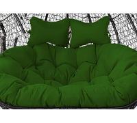 Double Egg Chair Swing Cushion Replacement 2-Person Hanging Basket Cushion for Hammock Chair Oversized 67x47in Comfortable Patio Cushion Perfect for Indoor/Outdoor Use