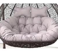 Double Egg Chair Swing Cushion Replacement - 2-Person Hanging Basket Cushion for Hammock Chairs 130x110cm (51x43in) - Comfortable Outdoor/Indoor Cushion