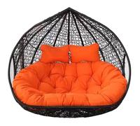 Double Egg Chair Swing for 2 - Outdoor Hanging Hammock with Cushions - Durable Double Basket Design for Patio Garden or Balcony - Perfect for Relaxation and Outdoor Comfort