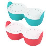 Double Egg Poacher Cups, 2 Pieces Microwave Egg Poacher Cup, Silicone Eggs Poacher Pan, Poached Egg Maker For Cooking Eggs, Kitchen Gadgets 2024 New, Steaming Egg Moulds For Microwave And Stovetop
