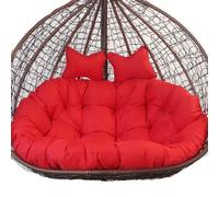 Double Egg Swing Hammock Chair with 2 Waterproof Pillows, Foldable Hanging Basket for Indoor & Outdoor Use - Perfect for Balcony, Patio, Bedroom Relaxation