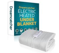 Double Electric Blanket Heated Bed Under Blanket Polyester Detachable Control 3 Heat Settings Dreamcatcher White 135cm x 120cm