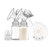 Double Electric Breast Pump - Electric Breast Pump - Breast Pump with 2 Milk Bottles - Multiple Modes, Low Noise for New Mothers, Postpartum Mothers, Breastfeeding
