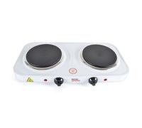 Lloytron E4202WH Kitchen Perfected Double Hotplate, 2500 W, White