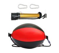 Double End Bag, PU Punching Ball, Sturdy Part With Fast Rebound, Boxing Kit For Reaction Training, Reflex Ball And Coordination Use, Includes Needle Carabiners Headband