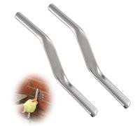 Double End Brick Jointer 3/4" x 7/8" 2 PCS - Stainless Steel Pointing Trowel & Bricklaying Tools for Mortar Finishing, Barrel Jointer for Builders and Masons