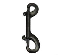 Double-End Diving Hook Snap, 316 Stainless Steel, for BCD and Weight Belts, Spring-Loaded Secure Closure, Corrosion-Resistant Marine Hardware(115mm)