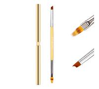 Double-End Nail Art Brushes for Gel with Lid & Ombre French Pen, LEA-SHALL