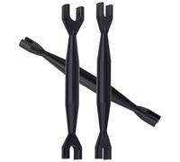 Double End Open End Spanner Set 3-4mm 4.5-5mm 5.5-7mm Aluminium RC Spanner Set Precision Wrench for 1/8 1/10 RC Car Crawler Model Car Tools(black)