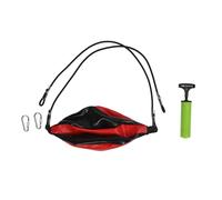 Double End Punching Ball with Adjustable Cord, PU Leather Boxing Training Equipment, Enhance Agility and Reflexes, Double End Speed Punching Bag for Boxing Kickboxing Martial Arts, (Black Red)