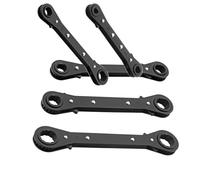 Double End Ratcheting Wrench Set 6-21mm, 24 Tooth Chrome Vanadium Steel, for Car Repair and Restricted Access Maintenance