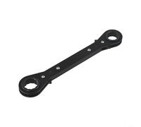 Double End Ratcheting Wrench Set, 6-21mm Metric Box Spanner Kit with Flexible Head Mechanic Tools Access for Car Repair, 24-Tooth #45 Steel, Black(19-21mm)
