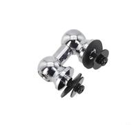 Double End Snare Drum Lugs Silver Aluminium Two Side Hoop Mount 38mm Hole Spacing Screw Lugs for Jazz Drum Set Maintenance Accessories(26MM)