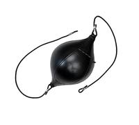 Double End Striking Ball Hanging PU Leather MMa Striking Ball Boxing Double End Bag Leather Double End Ball with Reinforced Elastic Rope for Home