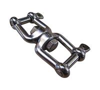 Double End Swivel: Stainless Steel with Jaw Ends, 316 Stainless Marine Grade (2, M6)