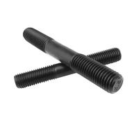 Double End Thread Rod Bolts M8 M10 M12 M14 Black Grade 8.8 Carbon Steel Headless Stud Bolts Screw Rod Dual Head Threaded Bar(M10x120mm-5Pcs)