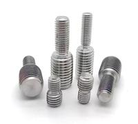 Double End Threaded Stud Screw Bolt 1/2/5pcs 304 A2 Stainless Steel Thread Adapter Male to M3 M4 M5 M6 M8 M10 M12 M14 M16 to M20 Head Transfer Full(5pcs M3x8 M5x8)