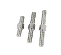 Double End Threaded Stud Screw Bolt, 304 Stainless Steel Double Ended Hex Bolt With Front And Reverse Threads M3 To M16 Multiple Sizes 1-10 Pcs(M6x90mm-2pcs)