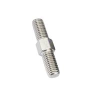 Double End Threaded Stud Screw Bolt, Double Ended Threaded Rod 2Pcs 304 Stainless Steel M4-M16 x 30-150mm(M6x60mm)