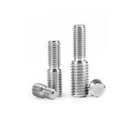 Double End Threaded Stud Screw Bolt Full Thread 5pcs 304 Stainless Steel Adapter Male to M3 M4 M5 M6 M8 M10 M12 M14 M16 to M20 Head Transfer(M8x25 M16x25)