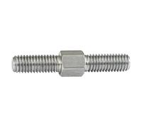 Double End Threaded Stud Screw Bolt, Screw Pitch M4 Metric Thread Screw Bolts Left Right Hand Thread 304 Stainless Steel Screw Rod Double End Thread Tight Adjustable Rod Shaft nut(M4 x 60mm1pcs)