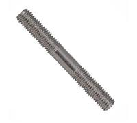 Double End Threaded Stud Screw Bolt, Screw Pitch M5 M6 Double End Thread Rod 20mm 25mm 30mm 50mm 60mm 100mm 150mm 250mm Stainless Steel Headless Stud Bolts Shaft nut(50mm,M6)