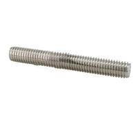 Double End Threaded Stud Screw Bolt, Screw pitch M5 M6 Screw Bolt 16mm 20mm 30mm 50mm 100mm 200mm 500mm Full Threaded Screw Bar Metric Thread 304 Stainless Steel Studs Rod shaft nut(20mm (10pcs),M6)