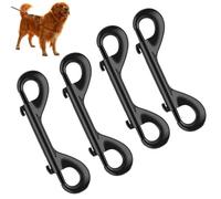 Double End Trigger Clips Heavy Duty Rust Resistant Quick Release Tool | Metal Double End Carabiner Clips for Agriculture Tarpaulin Canopy Poultry Feeder Water Bucket