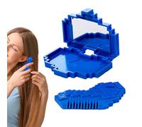 Double End Trimmers, Fringe Comb with Mirror, Heart-Shaped Trimmer for Broken Tips - for Daily Personal Care Quick Care at Home and on the Go