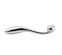 Double-Ended 304 Stainless Steel Anal Plug with Rounded Tips for G-Spot and Prostate Stimulation, Solid Metal Unisex Pleasure Tool for Couples and Solo Exploration, Beginner Friendly Design