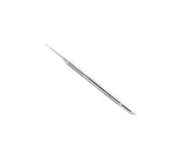Double-Ended Blackhead and Whitehead Extractor Tool, Stainless Steel, Loop and Sharp Edge, 14cm