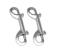 Double Ended Bolt Snap Hook, 2PCS Stainless Steel Dog Lead Spring Hook for Dog Leash,Collar,Key Chain,Horse Tack,Pet Feed Buckets