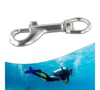 Double Ended Bolt Snap Hooks, Scuba Diving Stainless Steel Hook Dual End Bolt Quick Carabiner Swivel Buckle for Scuba Diving-/Pet Leash/Keychain/Tarp Covers (70mm)