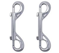 Double Ended Bolt Snaps Hook Trigger Clips Chain Metal Clips Key Holder 4.65 Inch 2pcs