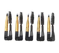 Double Ended Brow Brush 5pcs Foldable Design | Shape and fill brows with precise strokes using this soft fiber double ended brow brush set perfect for travel and home use