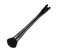 Double-Ended Contour Brush - 20cm 2-in-1 Nose & Blush Brush, U-Shape Cosmetic Tool, for Precise Sculpting, Blending, Highlighting, Beginners, Makeup Enthusiasts, Travel, Home