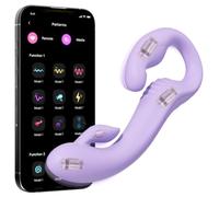 Double Ended Dildo Lesbian Sex Toys, App Controlled Personal Massager with 9 Modes, 4 Motors