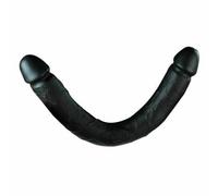 Double Ended Dildo Realistic Feel Dong Ender Anal 22" (Black)