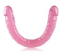 Double-Ended Dildo Waterproof Jelly Double Dongs Realistic Dildo Penis Cock Anal Butt Plug Massager G-Spot Stimulation Orgasmic Adult Sex Toys for Women Men Couples