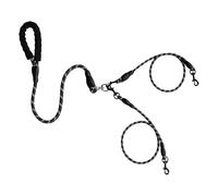 Double Ended Dog Cable - Adjustable Leash & Pet Splitter | Tangle-Free Dog Cable | Reflective Climbing Rope Anti Tangle Elastic for Outdoor Travel