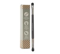 Double Ended Eyeshadow Brush - Vegan Blending & Defining Brush with Soft Bristles for Mature Sensitive Eyelids