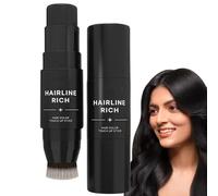 Double Ended Hair Color Stick,Root Cover Up Stick,Hairline Powder Sti/ck,Hair Shadow Powder,Instant Hair Loss Concealer for Thinning Ha/ir,Portable Design for Hairline & Beard,Water Resistant(Black)