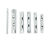 Double-Ended Hollow Socket Wrench Set 6-Piece 8mm to 17mm for Efficient to Fasteners Behind Panels Pipes and Obstructed Mounting Areas