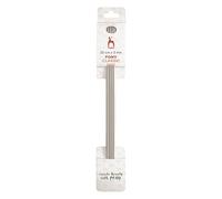 Double Ended Knitting Pins Needles Pony Classic Set of 4 20cm Length (Silver, 3mm)