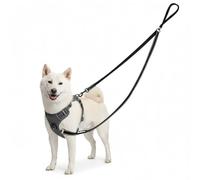 Double Ended Lead for Dogs - Anti-Pull Dog Lead with Reflective Stitching, 2-Point Control Dog Lead for Medium & Large Breeds, Easy to Convert to Single Lead for Night Walks & Daily Park Walks