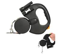 Double Ended Leash, Double Retractable Dog Leash, Dual Dog Leashs With Tangle-Free Swivel & Led Light, 360° Anti-Slip Lightweight Handle, For Small To Large Dogs