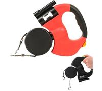 Double Ended Leash, Double Retractable Dog Leash, Dual Dog Leashs With Tangle-Free Swivel & Led Light, 360° Anti-Slip Lightweight Handle, For Small To Large Dogs